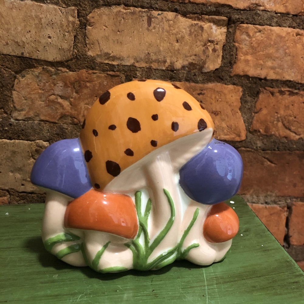 2/$27- Vintage mushroom napkin holder